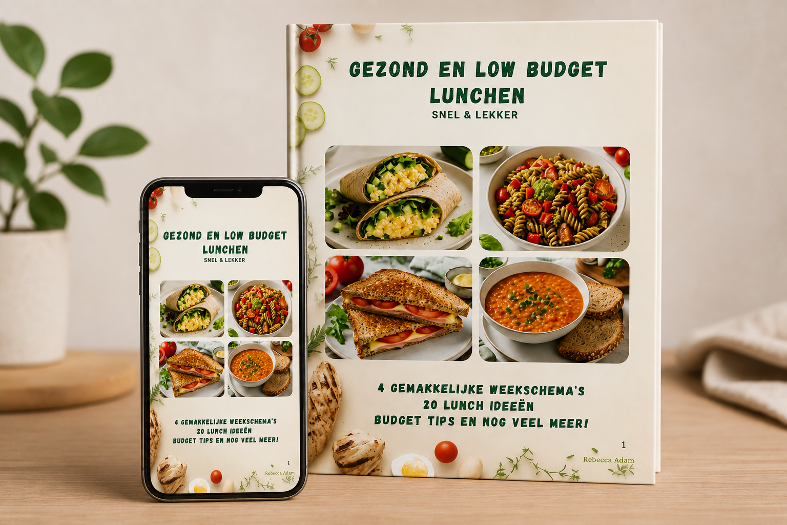 E-book cover Gezond & Low Budget Lunchen